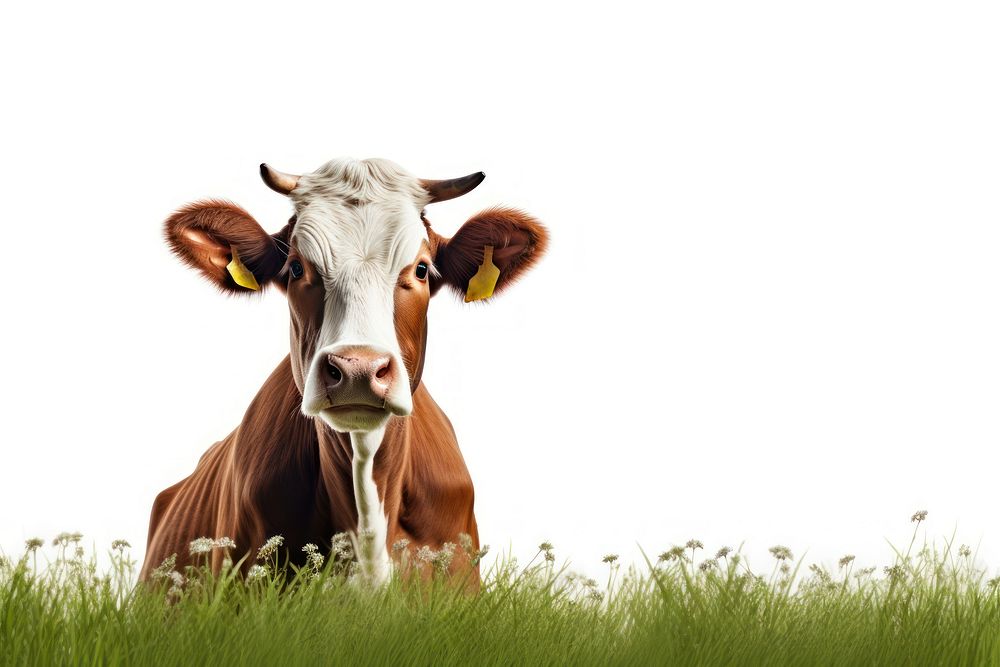 Cow livestock grazing mammal. AI generated Image by rawpixel.