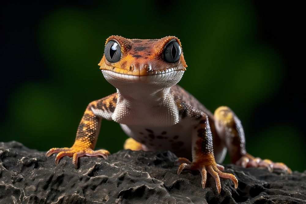 Gecko amphibian wildlife reptile. AI generated Image by rawpixel.