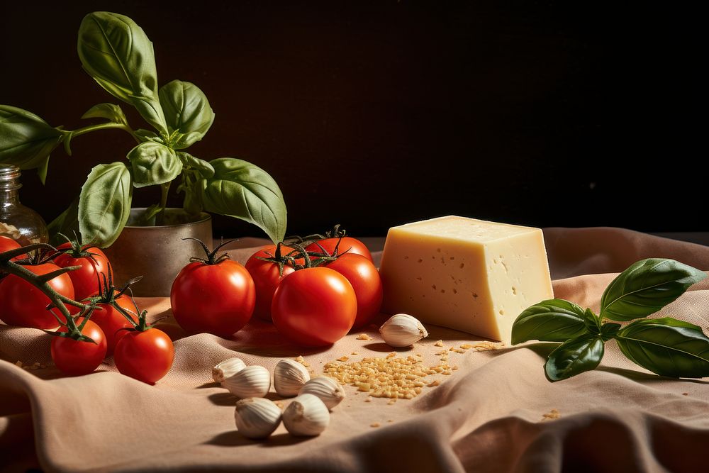Ingredient food parmigiano-reggiano vegetable. AI generated Image by rawpixel.