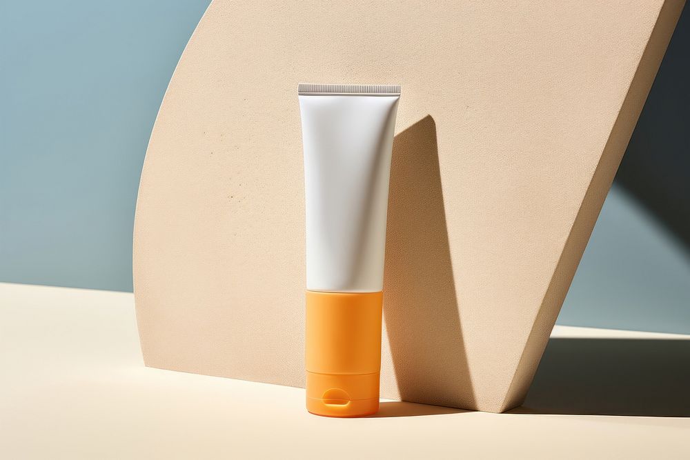 Cosmetics sunscreen perfume bottle. AI generated Image by rawpixel.