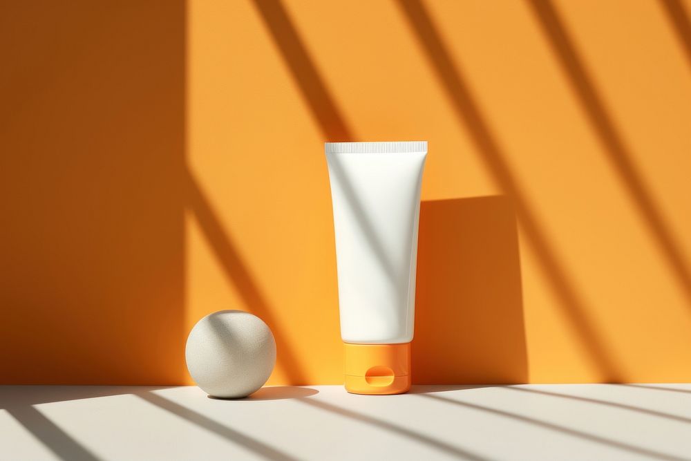 Cosmetics sunscreen sunlight beverage. AI generated Image by rawpixel.