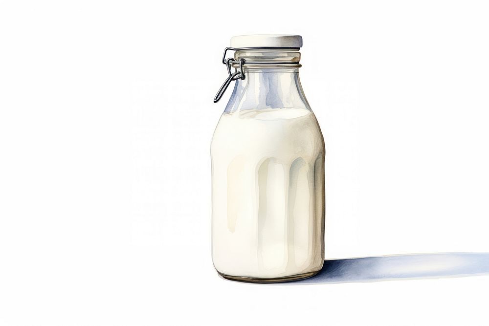 Milk glass dairy refreshment. AI generated Image by rawpixel.