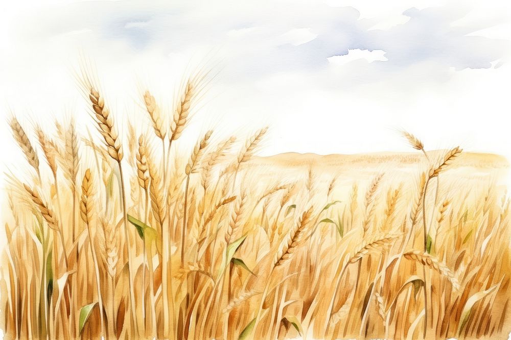 Field wheat agriculture outdoors. AI generated Image by rawpixel.