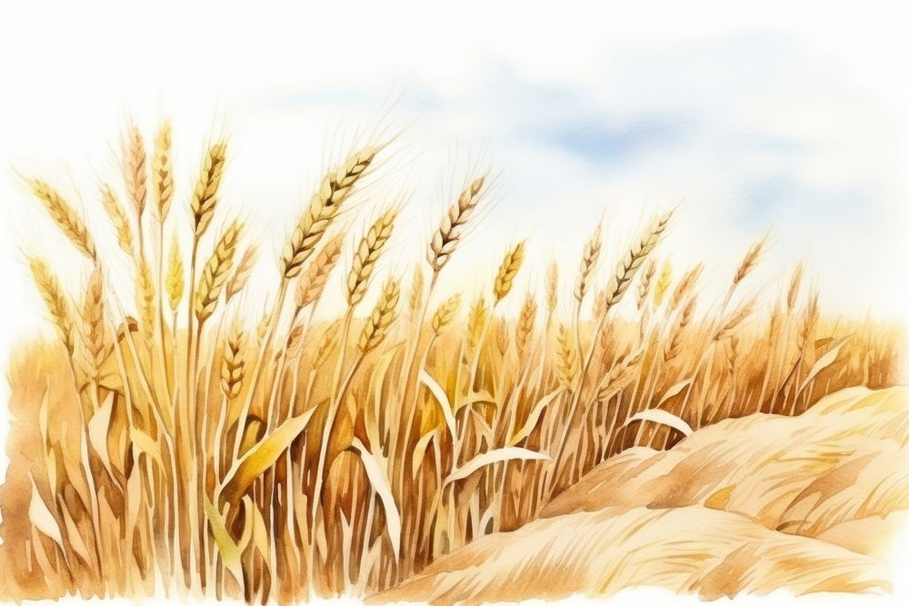Field wheat agriculture outdoors. AI generated Image by rawpixel.
