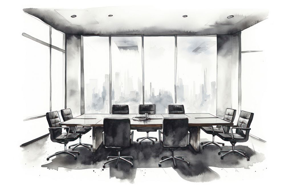 Office room furniture meeting. AI generated Image by rawpixel.
