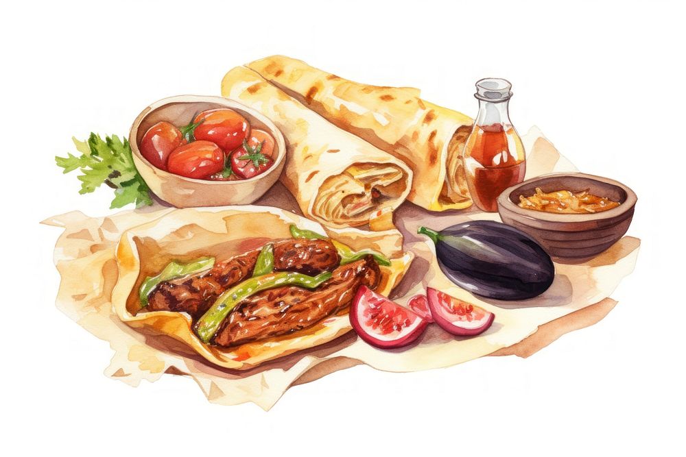 Food bread lunch paper. AI generated Image by rawpixel.