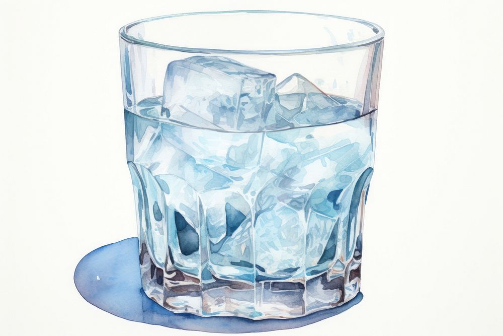 Glass ice refreshment accessories. AI generated Image by rawpixel.