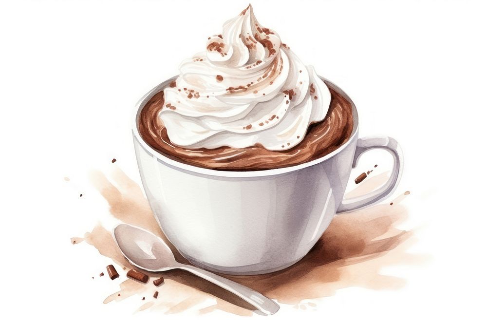 Chocolate dessert coffee cream. AI generated Image by rawpixel.