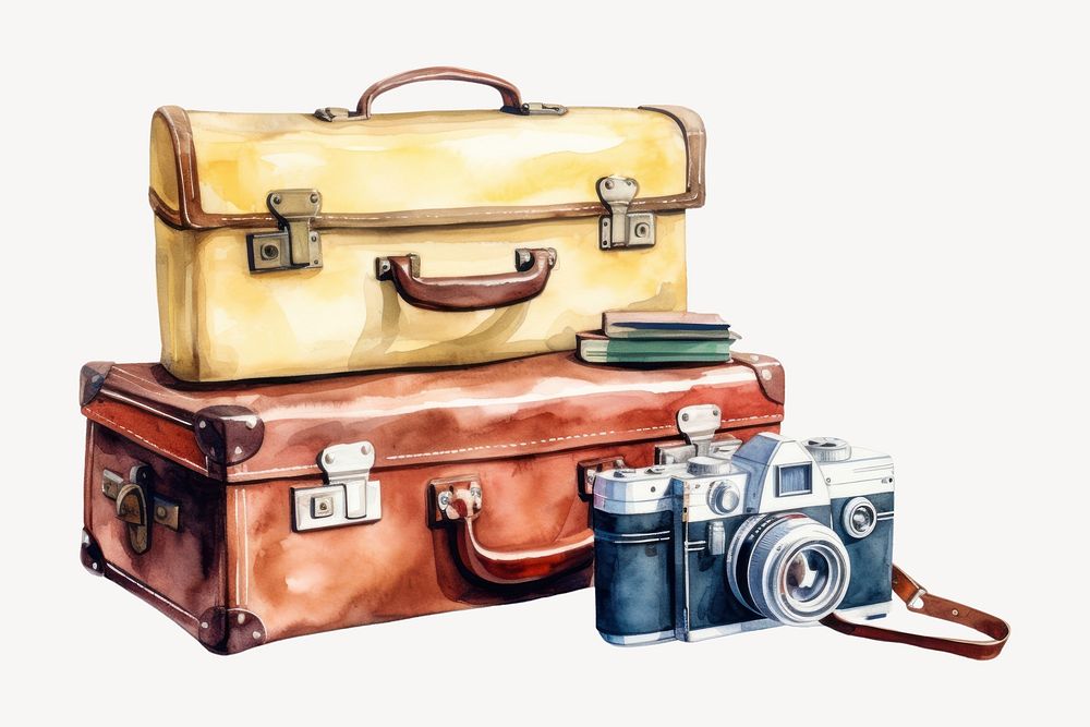 Suitcase luggage bag technology. AI generated Image by rawpixel.