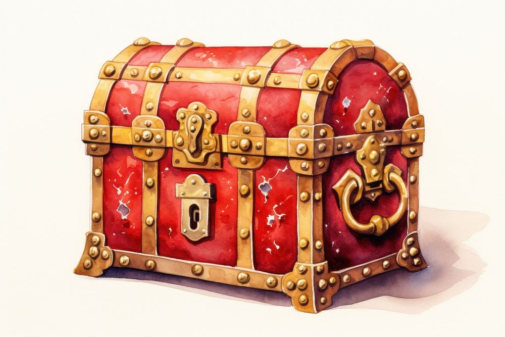 Treasure box container suitcase. AI generated Image by rawpixel.