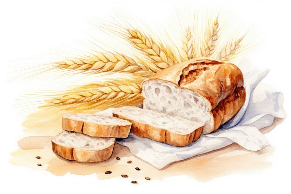 Wheat bread food sourdough. AI generated Image by rawpixel.