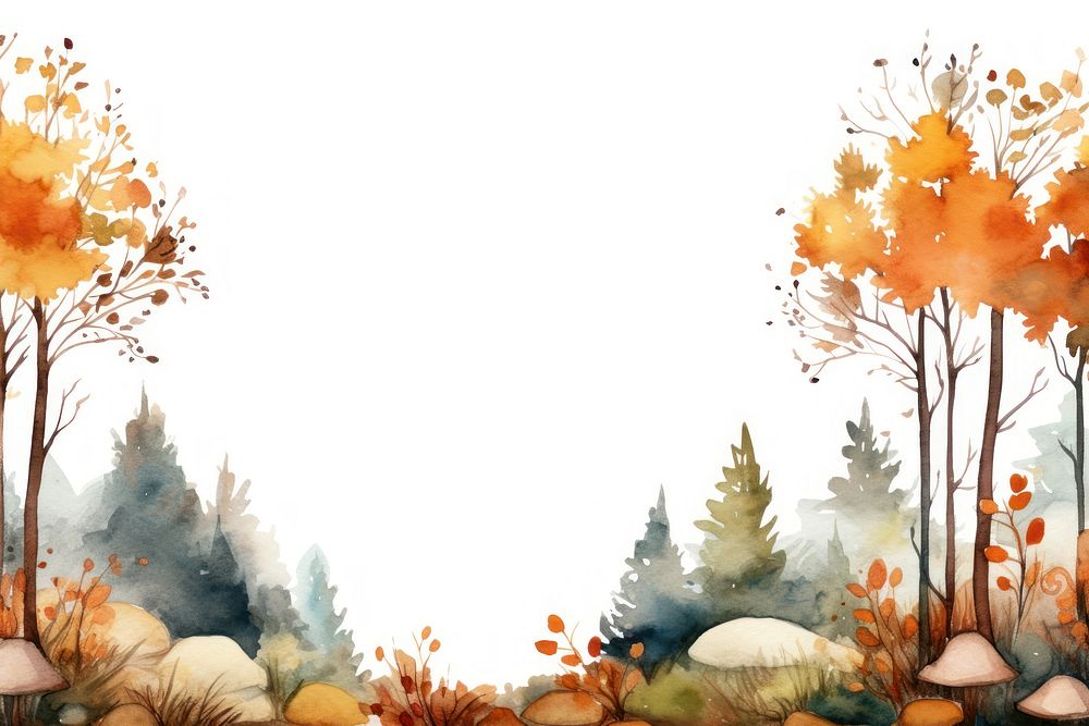 Backgrounds outdoors autumn forest. AI generated Image by rawpixel.