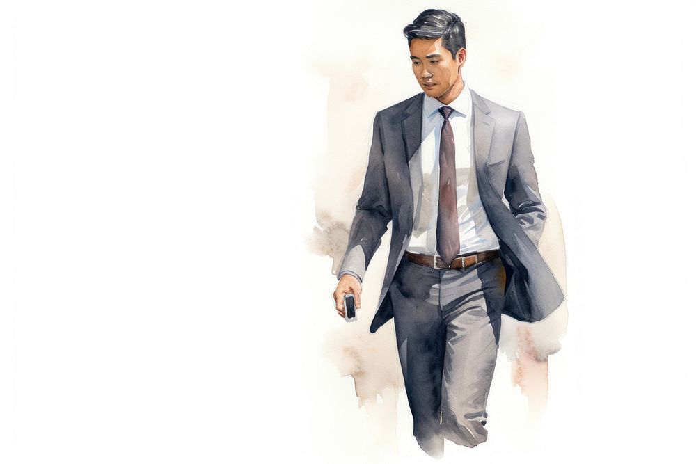 Blazer adult tie man. AI generated Image by rawpixel.