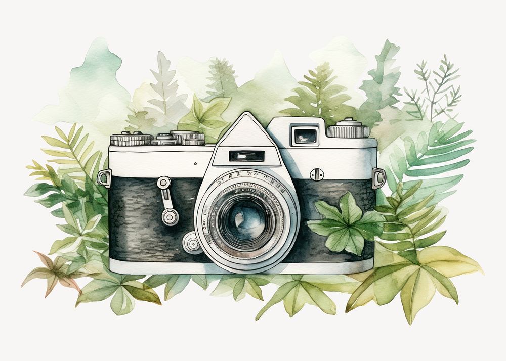 Camera electronics photography plant. AI generated Image by rawpixel.