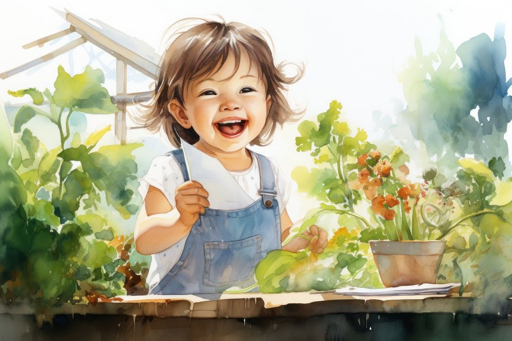 Agriculture happiness innocence freshness. 