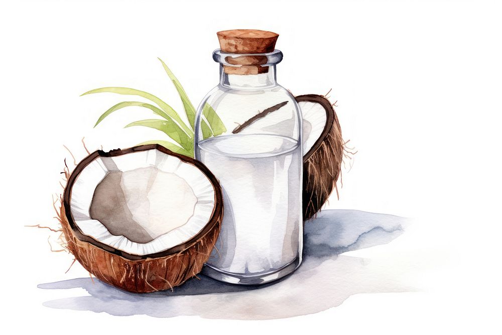 Coconut oil. AI generated Image by rawpixel.
