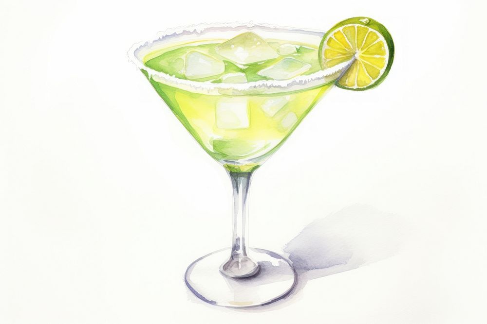 Margarita cocktail martini drink. AI generated Image by rawpixel.