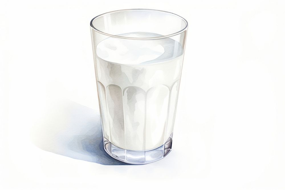 Milk drink glass refreshment. AI generated Image by rawpixel.
