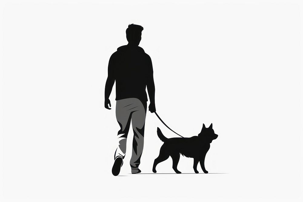 Pet dog silhouette clothing. AI generated Image by rawpixel.
