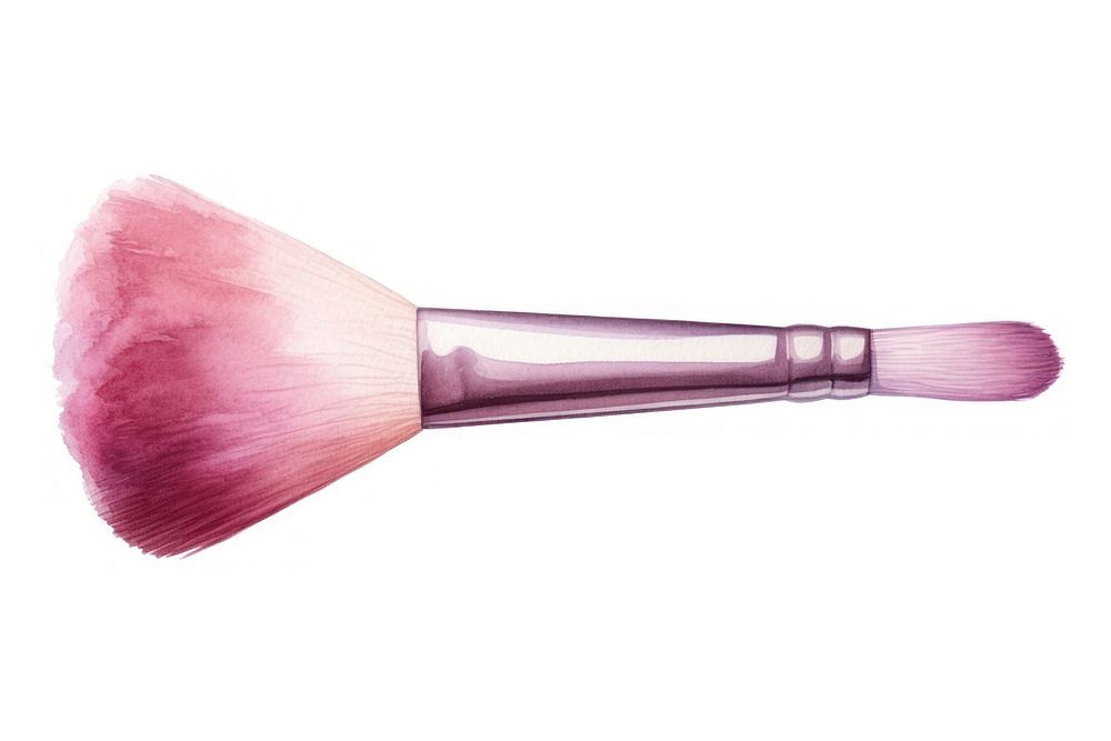 Brush tool white background cosmetics. AI generated Image by rawpixel.