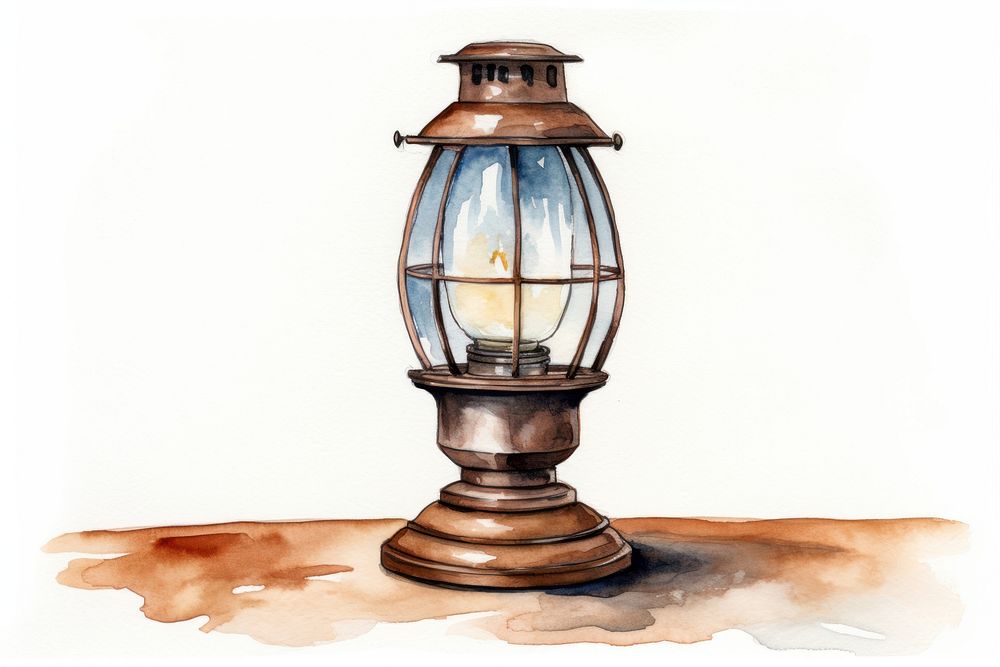 Lamp lantern architecture illuminated. AI generated Image by rawpixel.