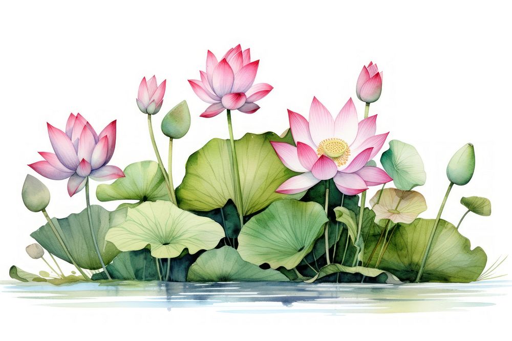 Lotus flower. AI generated Image by rawpixel.