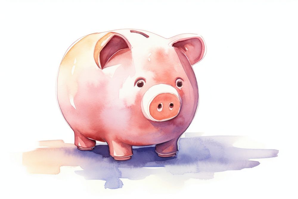 Pig mammal investment piggy bank. AI generated Image by rawpixel.