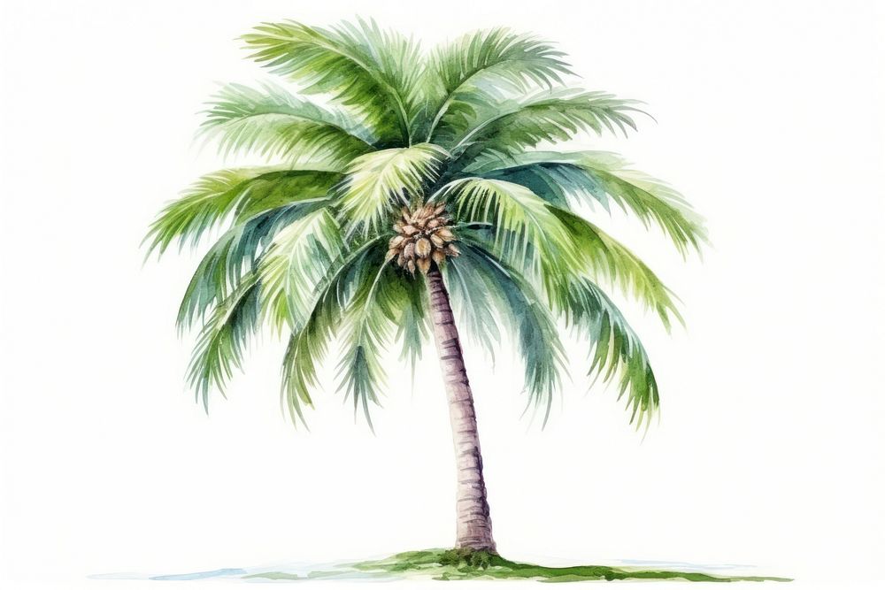 Tree tropics coconut plant. AI generated Image by rawpixel.
