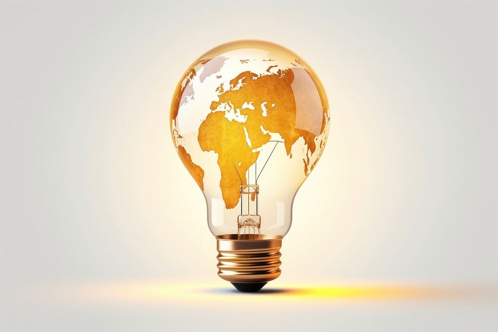 Light lightbulb globe electricity. AI generated Image by rawpixel.