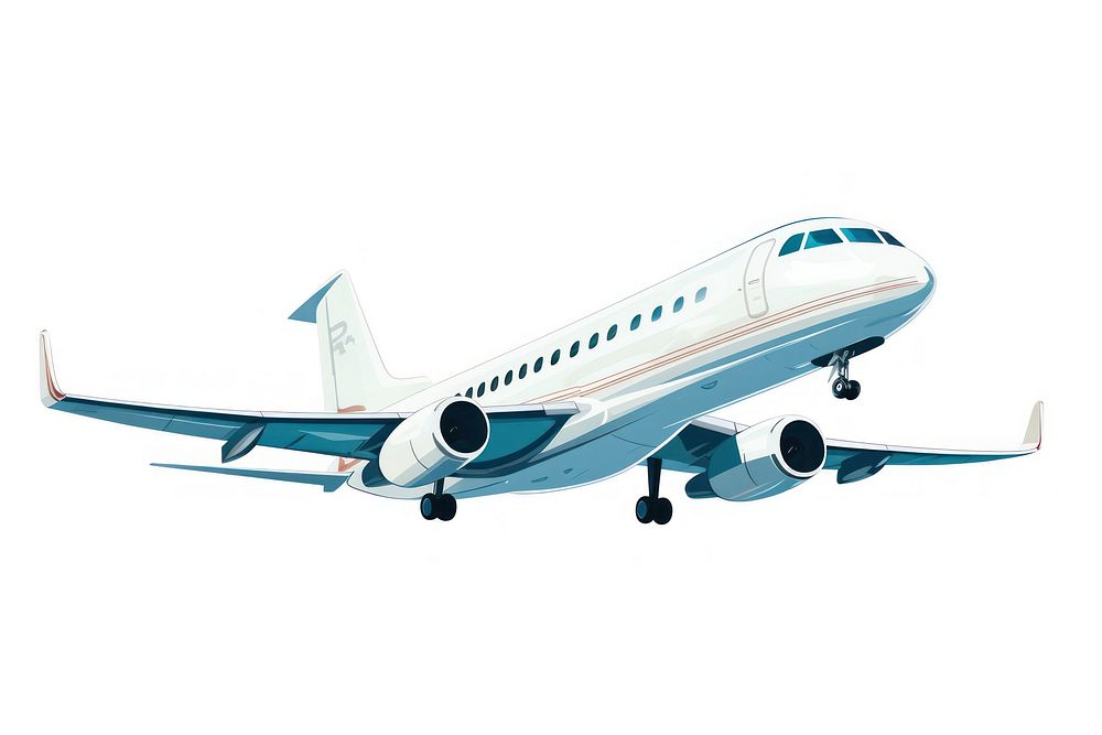 Airplane aircraft airliner vehicle. AI generated Image by rawpixel.