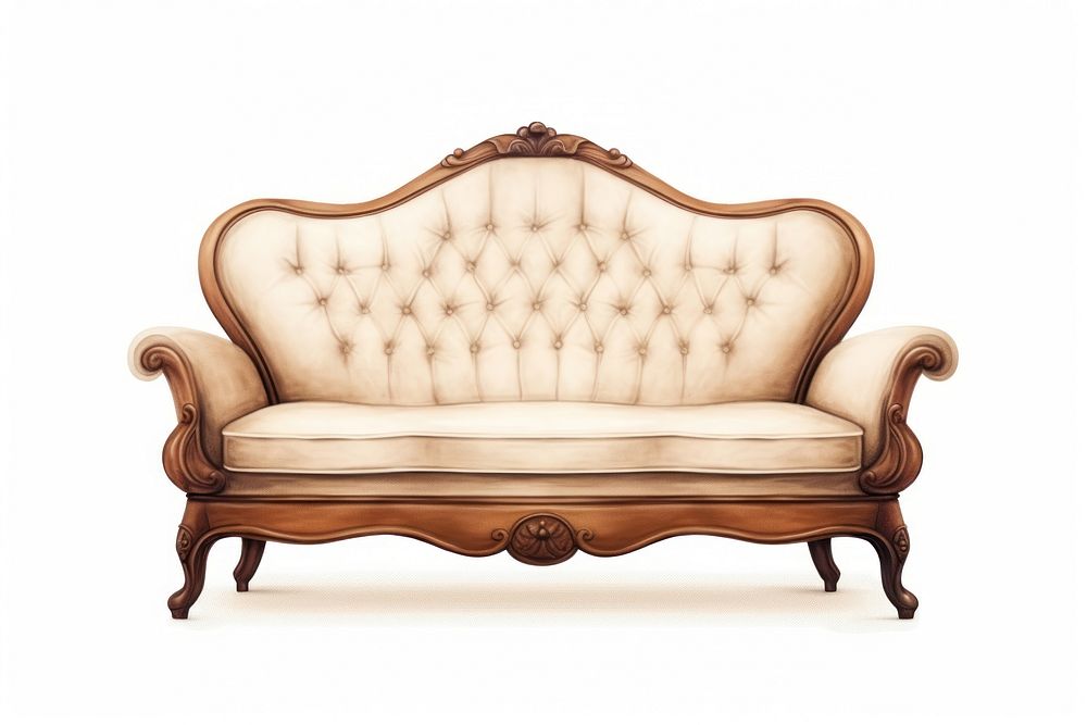 Furniture chair sofa white background. AI generated Image by rawpixel.