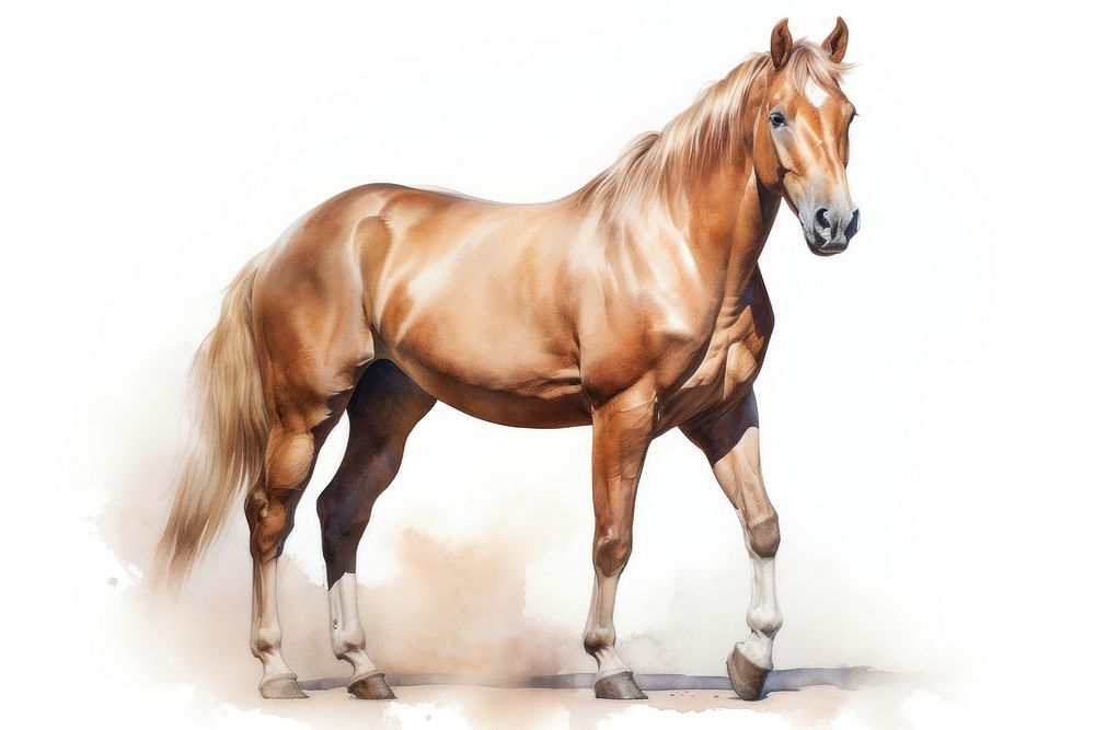 Horse stallion standing animal. 