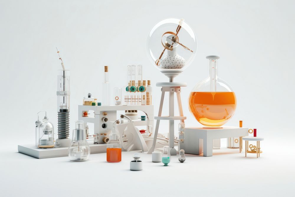 Laboratory science technology container. AI generated Image by rawpixel.