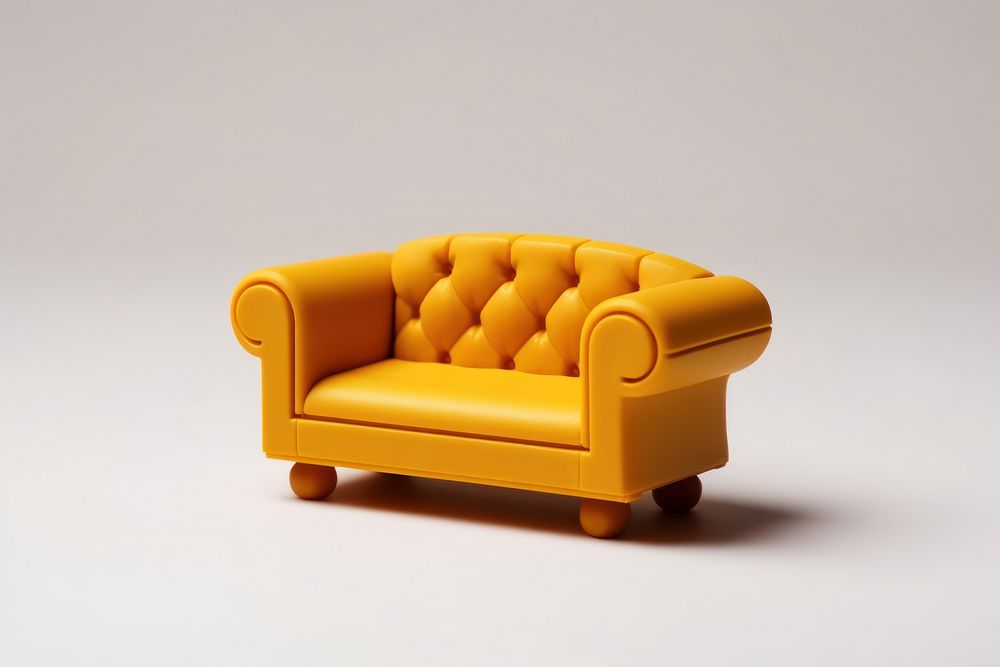 Furniture armchair sofa toy. AI generated Image by rawpixel.