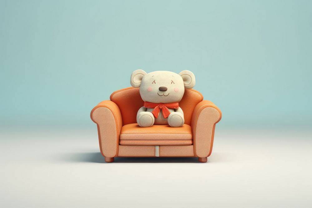 Furniture armchair sofa cute. AI generated Image by rawpixel.