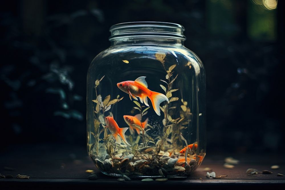 Fish aquarium animal jar. AI generated Image by rawpixel.