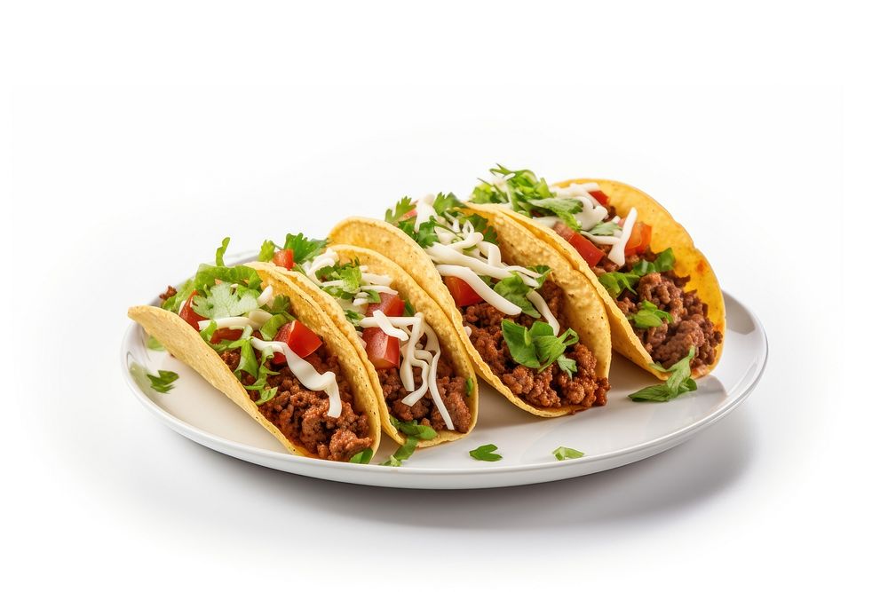 Taco sandwich plate food. AI generated Image by rawpixel.