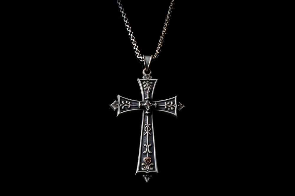 Cross necklace pendant spirituality. AI generated Image by rawpixel.