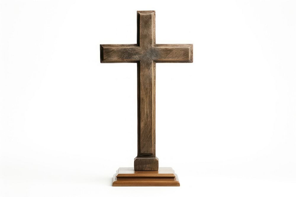 Cross crucifix symbol statue. 