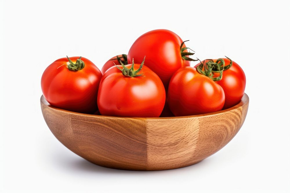 Tomato bowl vegetable plant. AI generated Image by rawpixel.