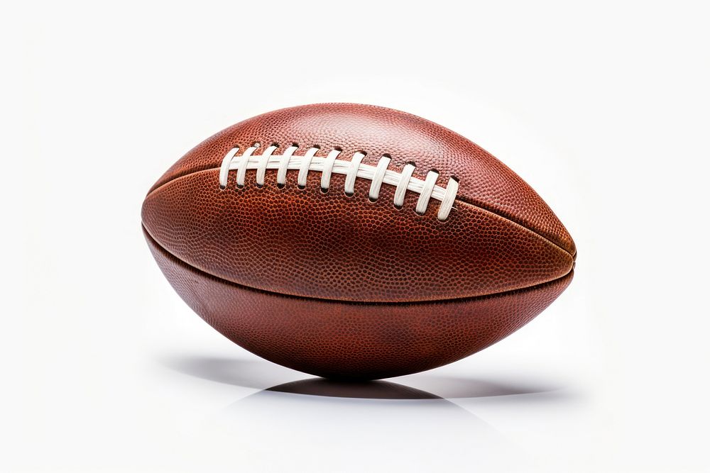 Football sports american football white background. 