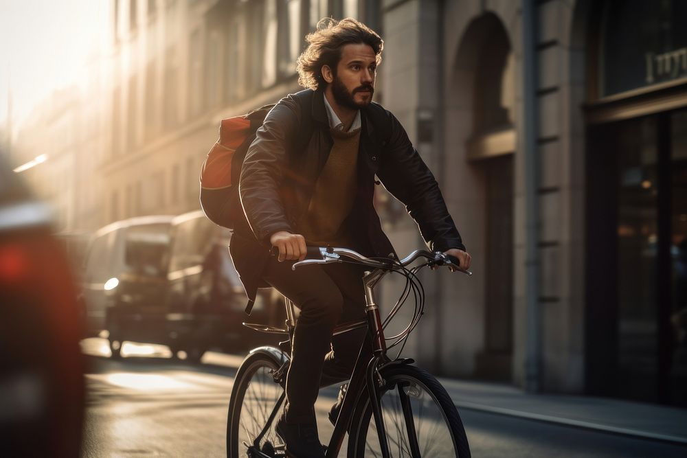 Bicycle transportation automobile clothing. AI generated Image by rawpixel.