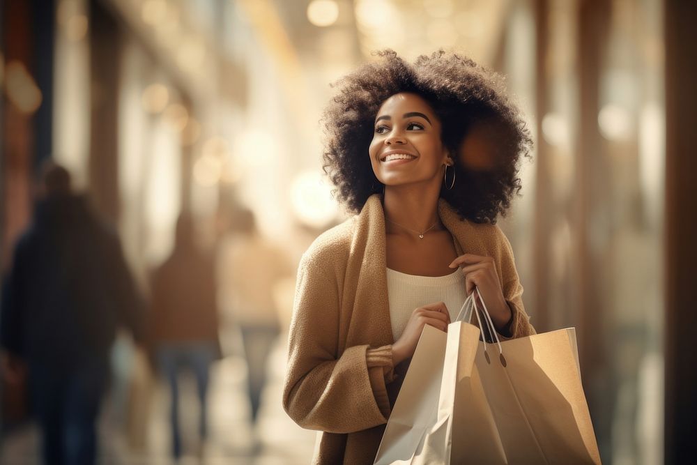 Shopping adult women happy. AI generated Image by rawpixel.