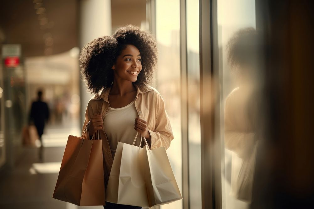 Shopping adult women happy. AI generated Image by rawpixel.