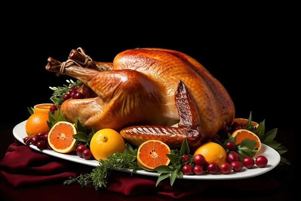 Food thanksgiving celebration dinner. AI generated Image by rawpixel.