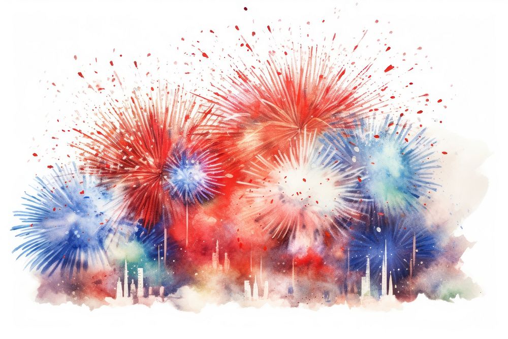 Fireworks paper illuminated celebration. AI generated Image by rawpixel.