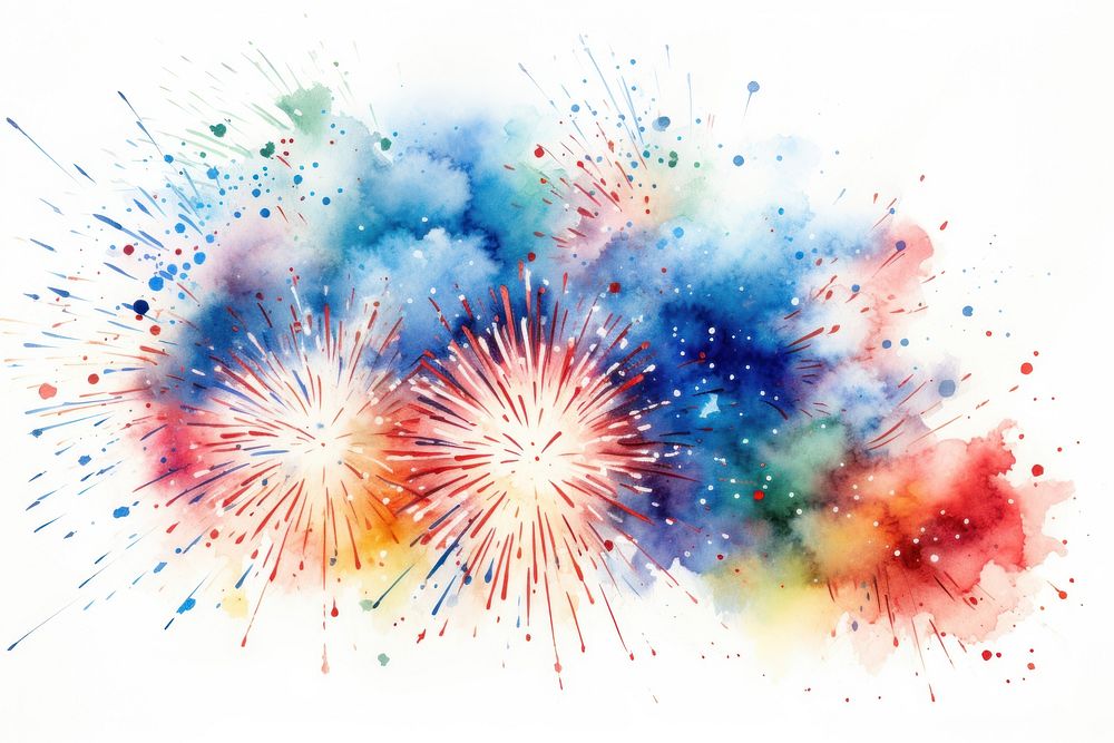 Fireworks paper illuminated backgrounds.