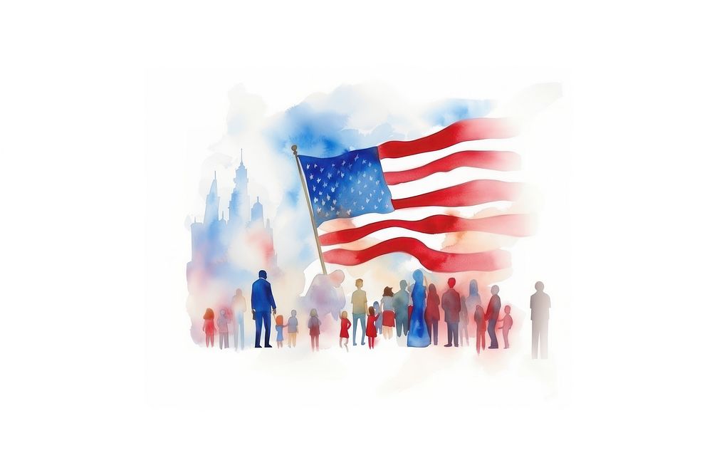 Independence flag togetherness patriotism. AI generated Image by rawpixel.