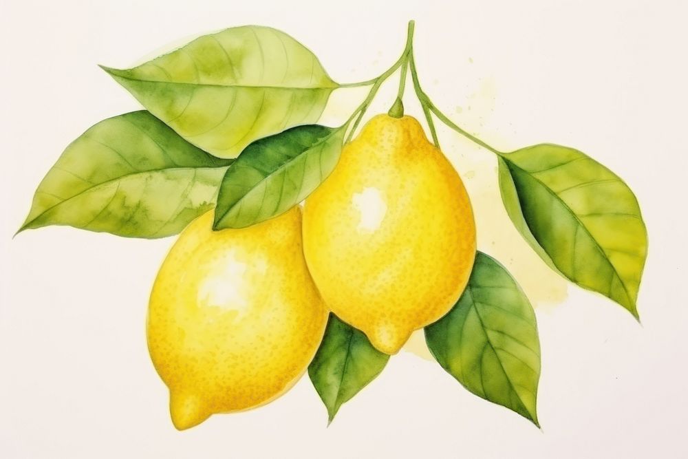 Lemon fruit plant food. AI generated Image by rawpixel.