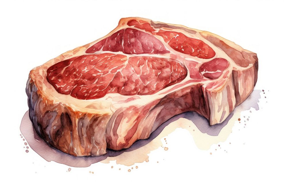 Steak meat beef pork. AI generated Image by rawpixel.